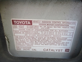 2006 TOYOTA CAMRY LE WHITE 2.4L AT Z15006